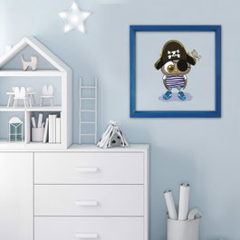 Wallity Cuadro Decorativo Enmarcado Multicolor 32 x 32 cm